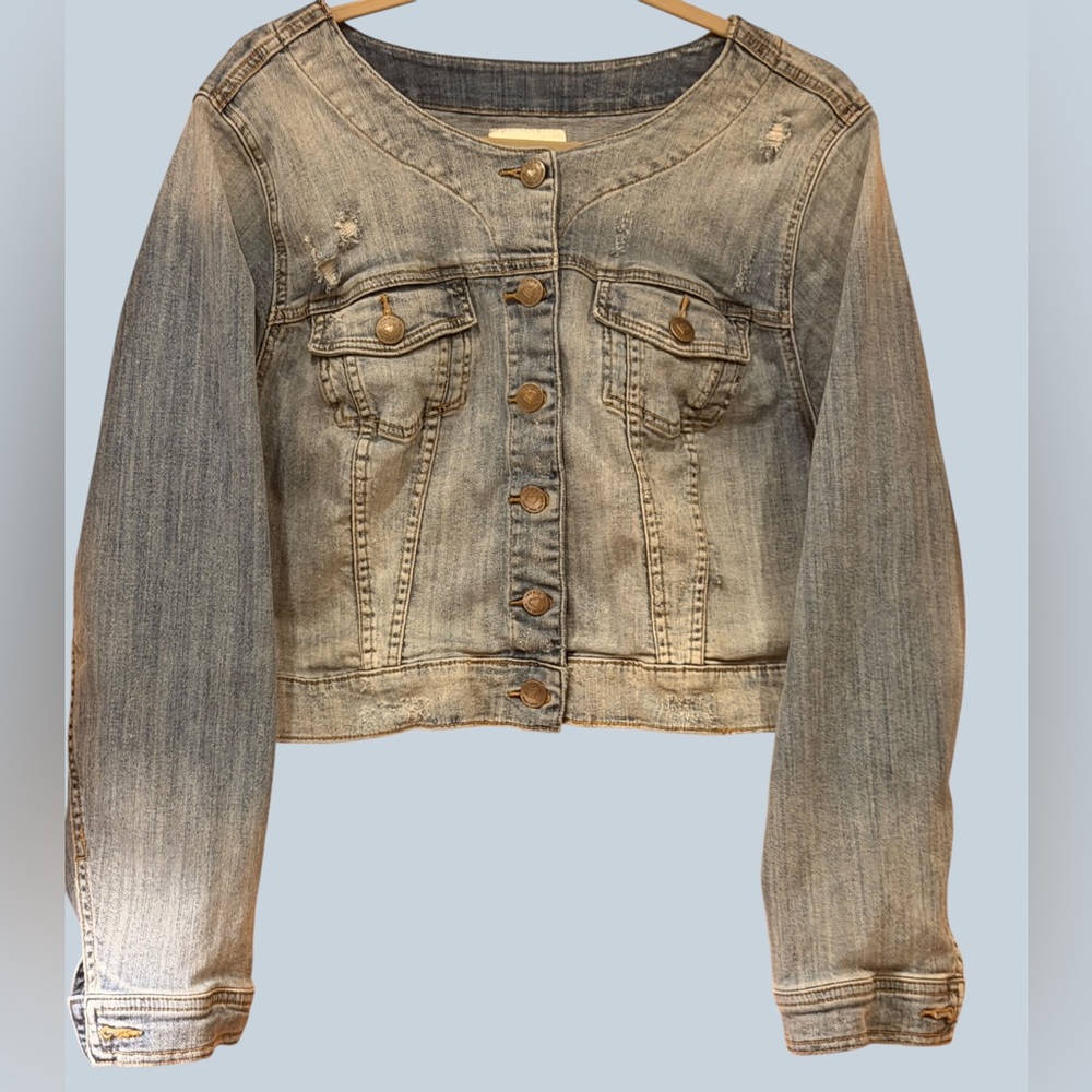 torrid Light Wash Cropped Denim Jacket